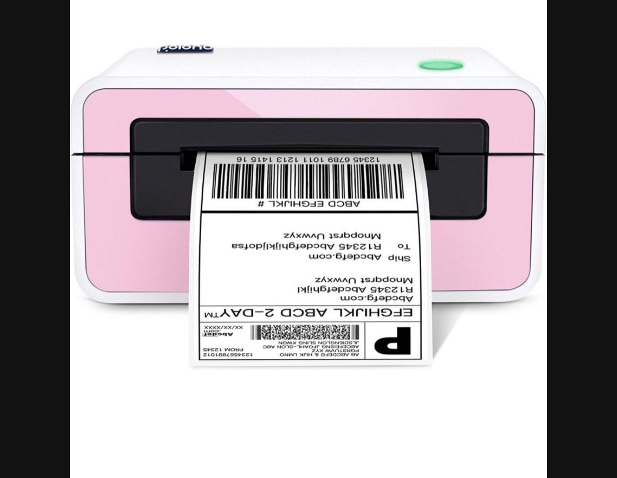 Shipping Label Printer4x6 Label Printer for Shipping PackagesPinkThermal Label Printer Compatible with Windows,Mac,WidelyUsed for Ebay, Amazo