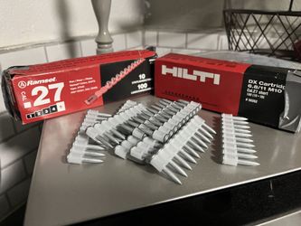 Hilti DX Cartridges And Galvanized Fasteners Pack