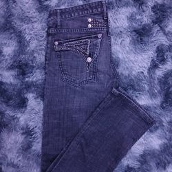 Robin's Jeans - Black Studded Wing Denim