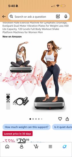 Vibration plate exercise machine