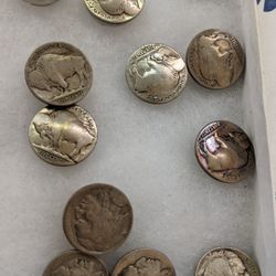 SOLID SILVER AND BUFFALO NICKEL HEAD COVERS FOR YOUR BUTTONS