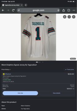 Miami Dolphins Signed Jersey By Tagovailoa1