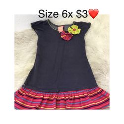 Dress Great Condition For Girls Size 6x 🌸🌸🌸firm Price