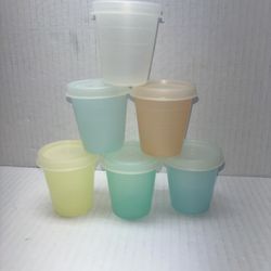 Vintage Tupperware 2 oz midgets food storage containers