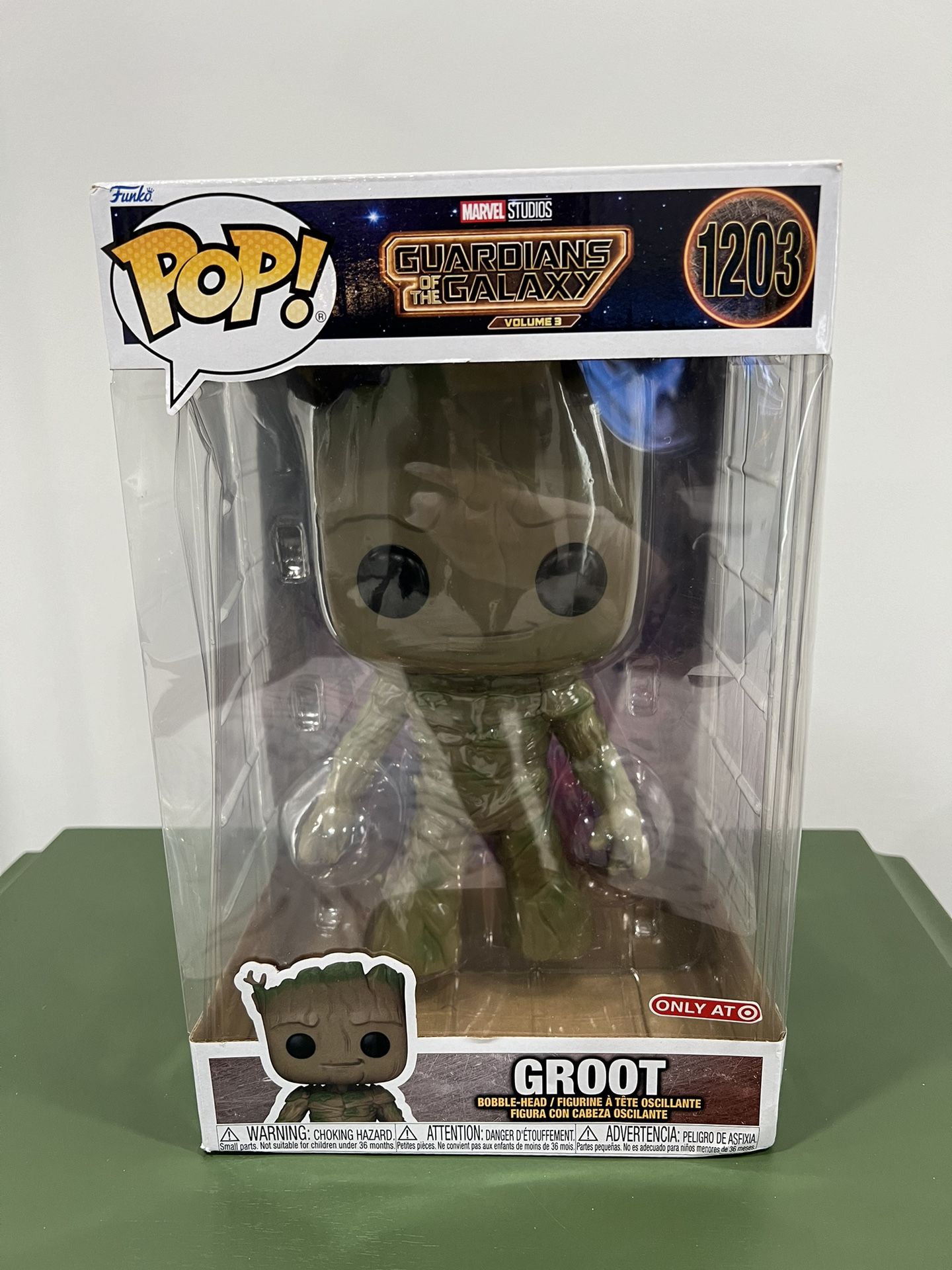 Groot 1203 Target Exclusive Jumbo 10” Funko POP! Guardians Of The Galaxy Vol 3