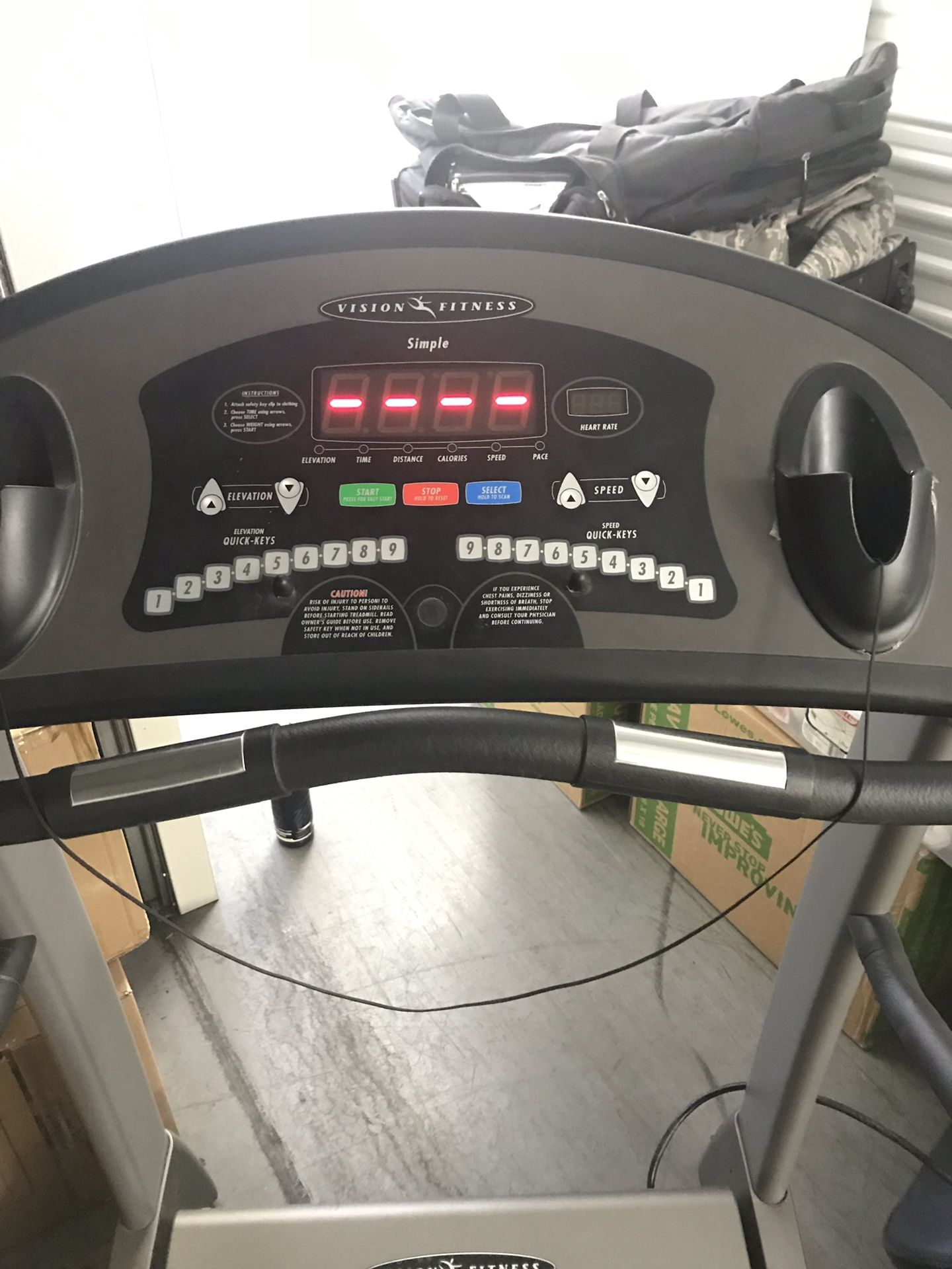 Vision Fitness T9250 Folding TreadmillA Great Deal! 400 OBO for Sale