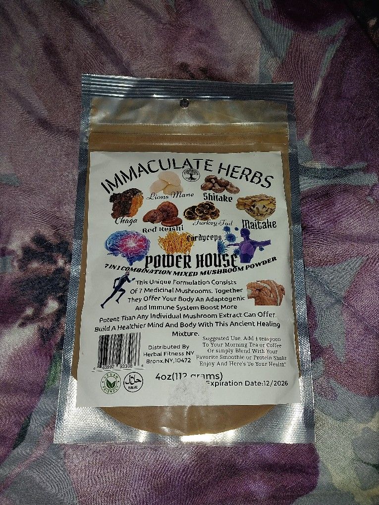 Immaculate Herbs 7 In 1 Mixed Mushroom Powder