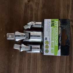 Pittsburg 3 Piece Universal Joint Set