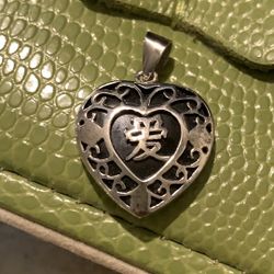 Black Onix Heart Pendant Top 