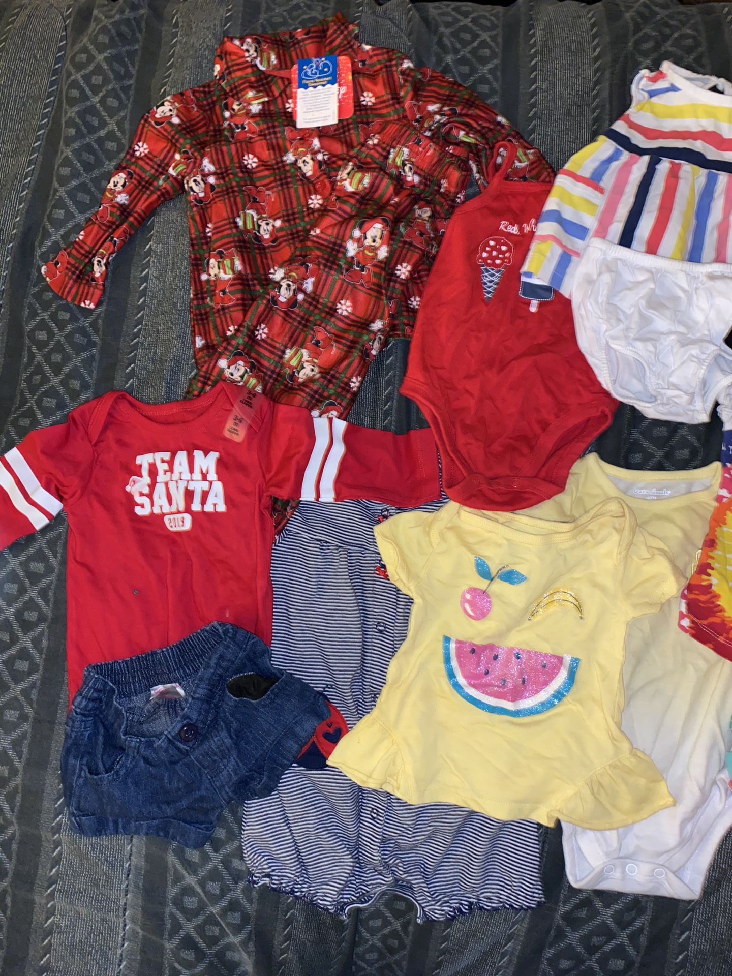 Variety Of Cute Infant Girl Clothes