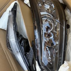 13-15 Honda Accord Smoke Clear Reflector Headlights