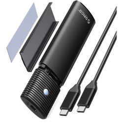 NEW 10Gbps M.2 NVMe/SATA SSD Enclosure — USB-C, Tool-Free, Heatsink, 4TB portable 