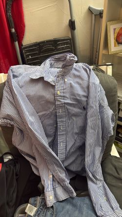 Mens Ralph Lauren long sleeve dress shirt size XL