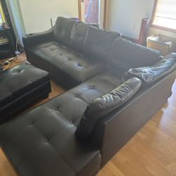 Sectional Couch & Ottoman 