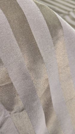 Square Brown Striped Tablecloth 