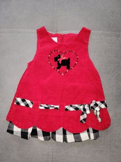 12 Months Toddler Girl Corduroy Dress