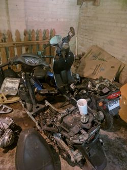 2 mopeds for parts