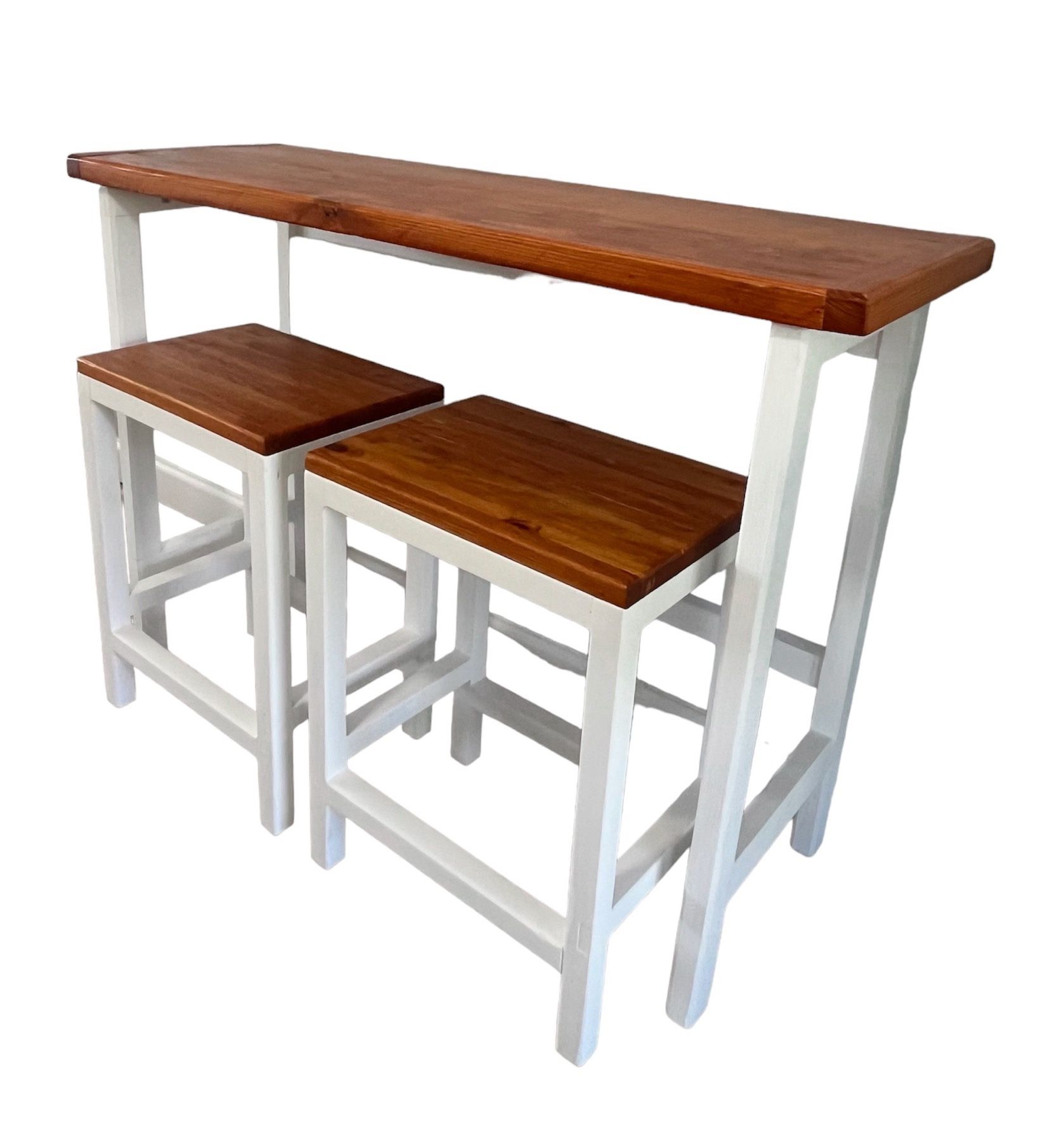 Modern Farmhouse Sofa/Console Bar And Stool Set Handmade