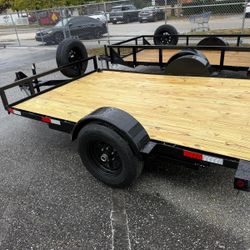 2026 7x10 Flat Bed Trailer 