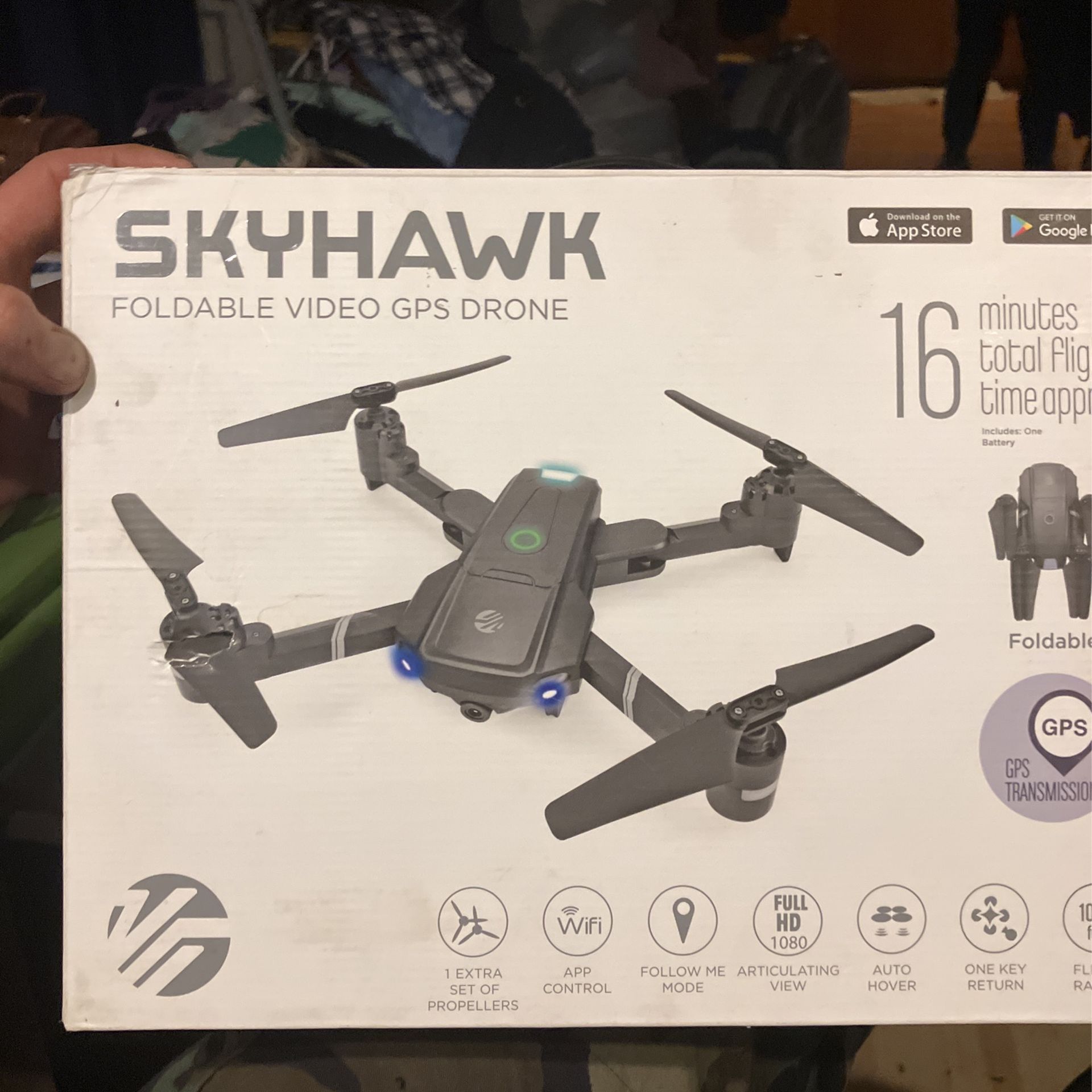 Skyhawk GPS Foldable Drone for Sale in Monument, CO OfferUp
