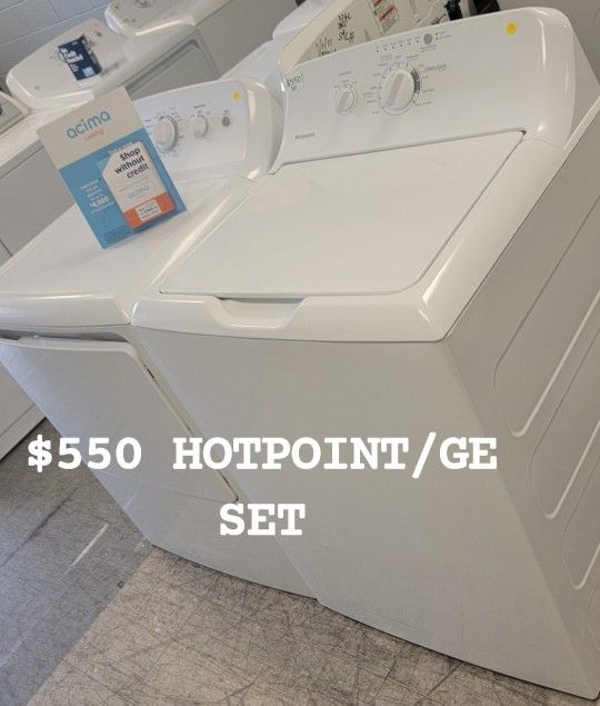 Hotpoint/GE Washer Electric Dryer Set $550 Appliances