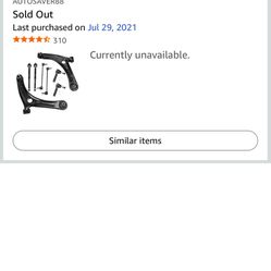 Lower Front Control Arm Kit 