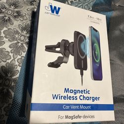 Magnetic Charging for MagSafe Charger Car Mount - Black