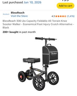 Knee Scooter / Ankle Injury