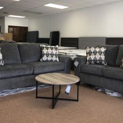 Abinger Smoke&Natural Sofa and Loveseat