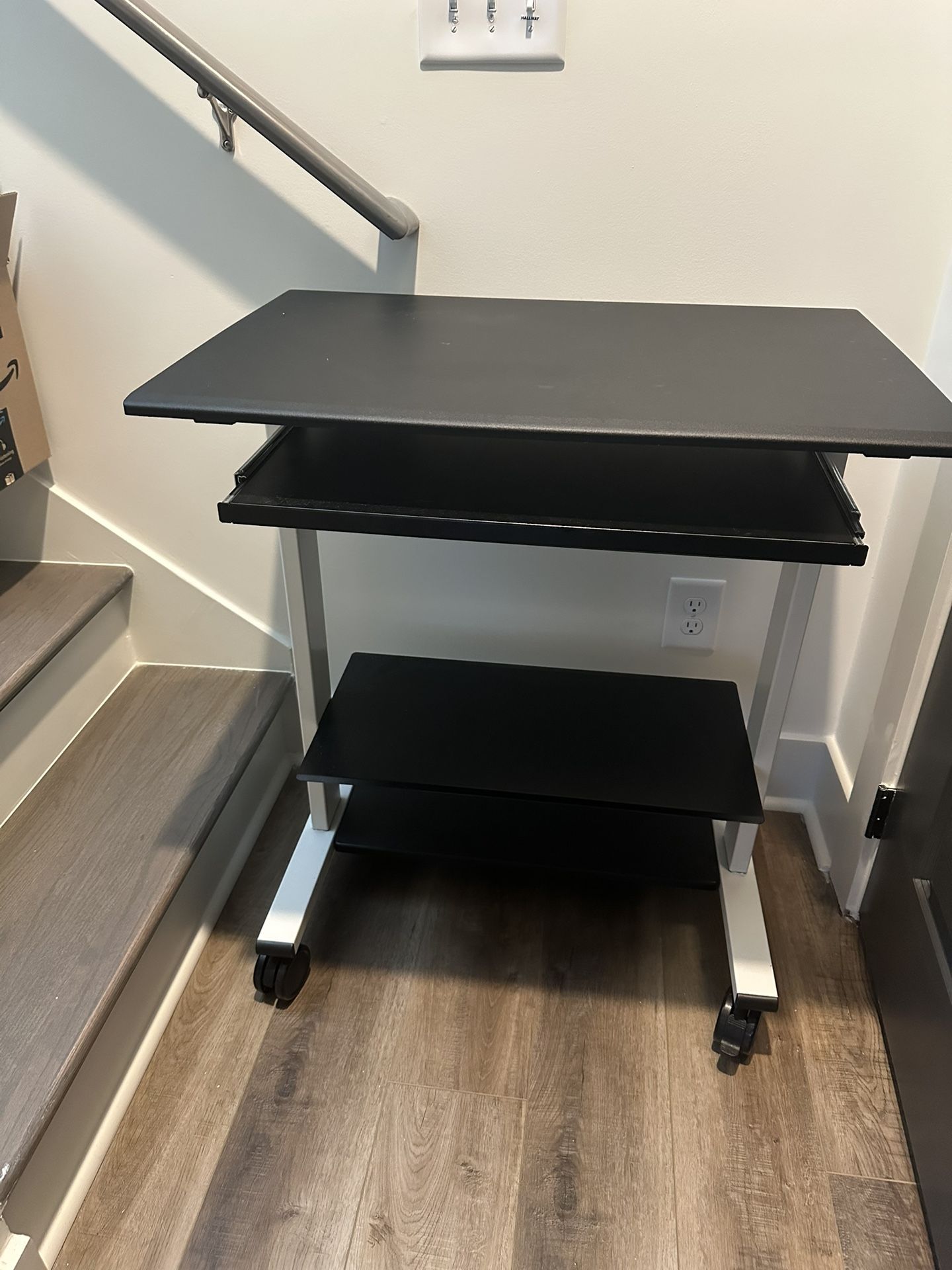 Adjustable Height Rolling Desk