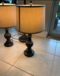 3 Piece Oil Rubbed Bronze Light Set 