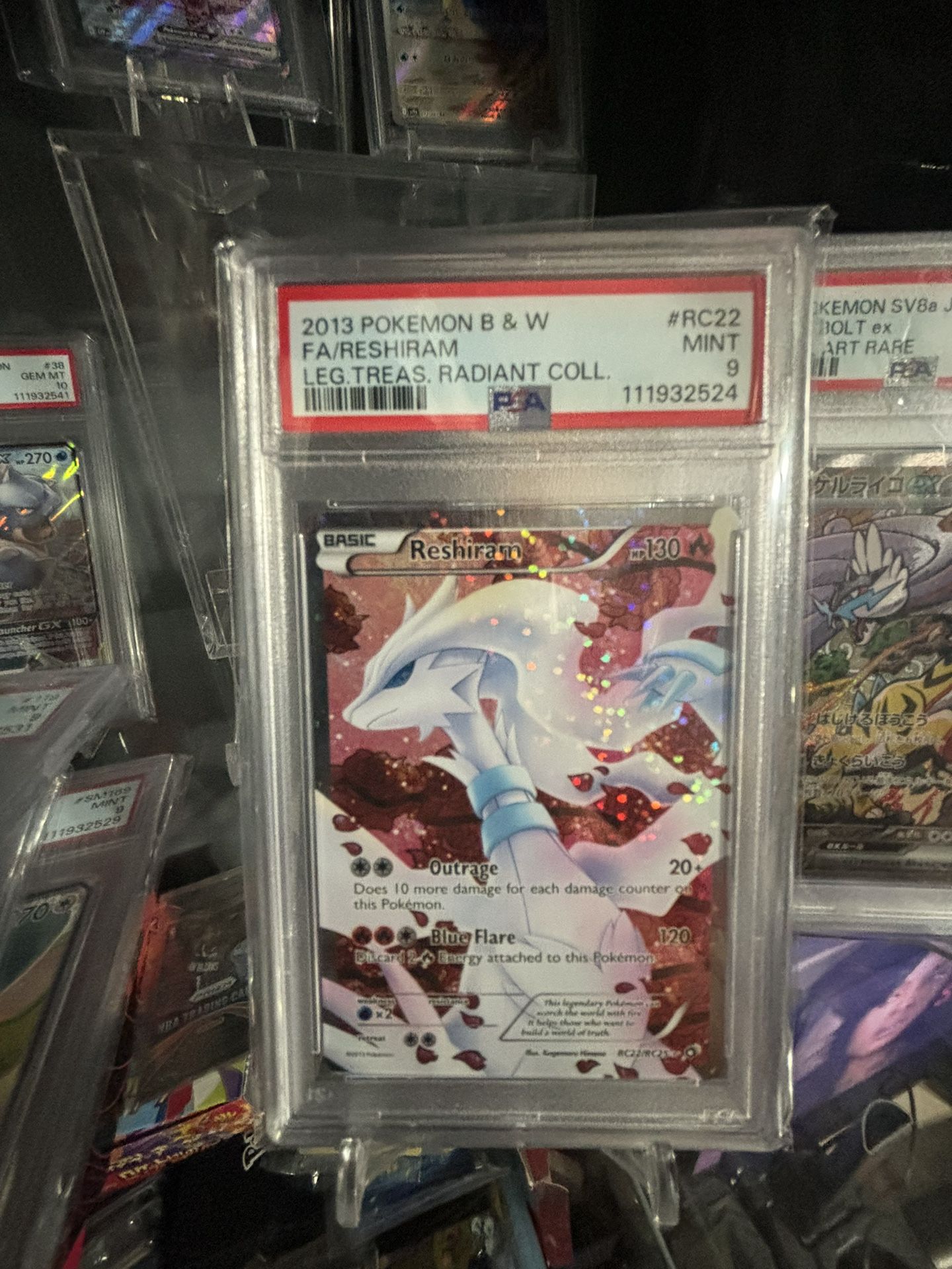 Reshiram Legendary Treasures Psa 9