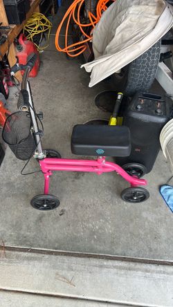 Knee scooter pink with backer