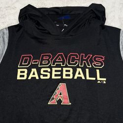 Arizona Diamondbacks Majestic Fanatics Hoodie Long Sleeve T Shirt Mens Medium