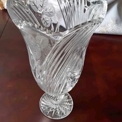 Large Crystal Flower Vase