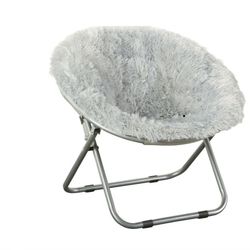 Set Of 4 Faux Fur Chairs