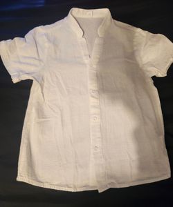 Boys white button down shirt size 11 new