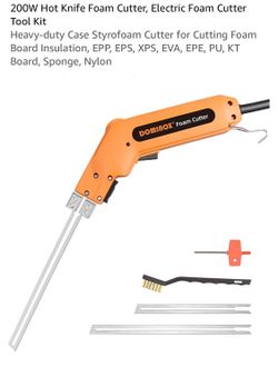 200W Hot Knife Foam Cutter, Electric Foam Cutter Tool Kit Heavy-duty Case Styrofoam Cutter for Cutting Foam Board Insulation, EPP, EPS, XPS, EVA, EPE,