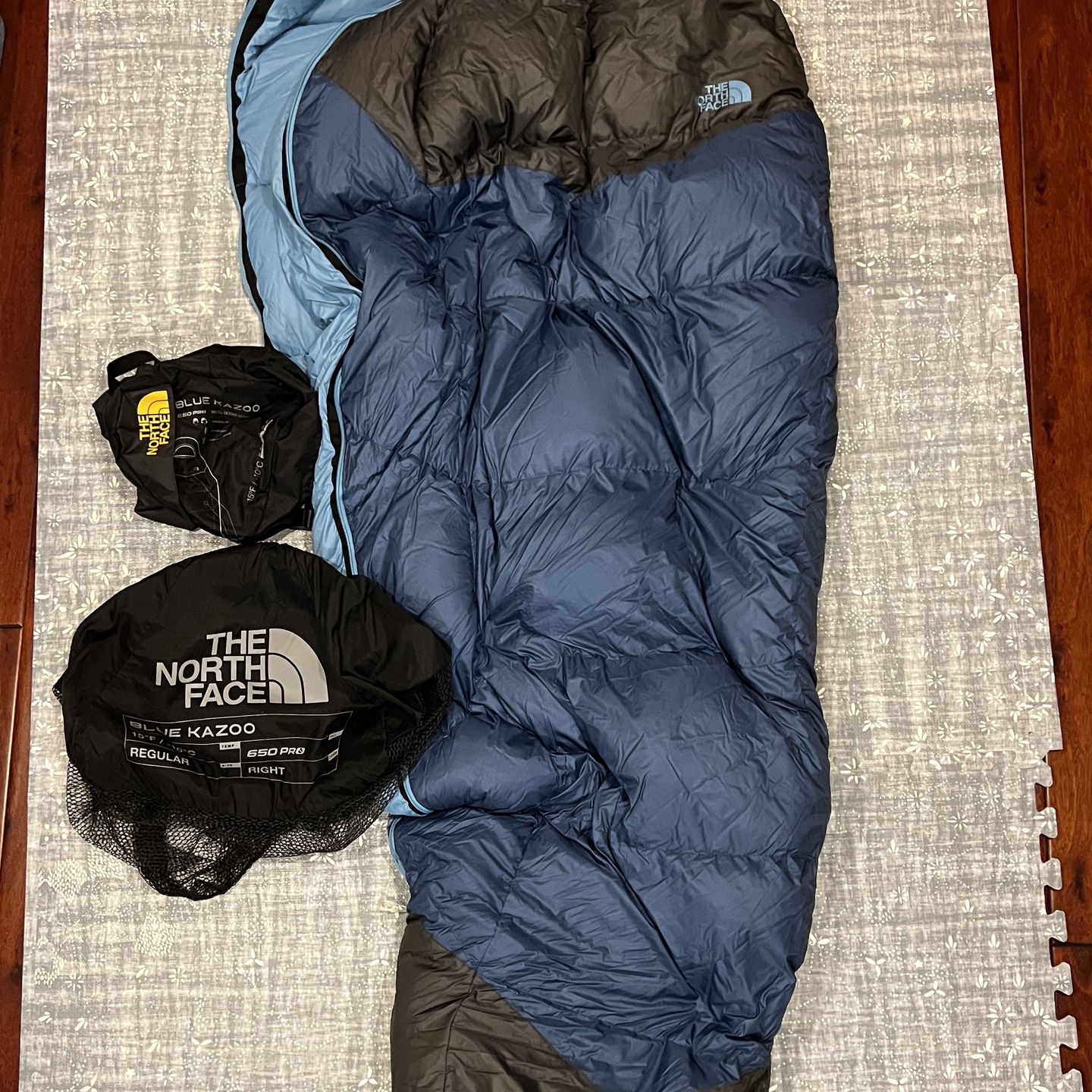 North Face Blue Kazoo Sleeping Bag  (Men’s Regular)