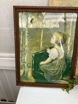 Vintage Shabby Chic 11X14” Pic & Frame
