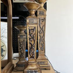3 Ornate Candle Holders
