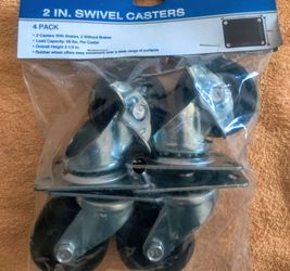 📦✨  2 Inch Swivel Casters 4 Pack 🚛🔩