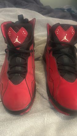 Red and black Air Jordan true flight
