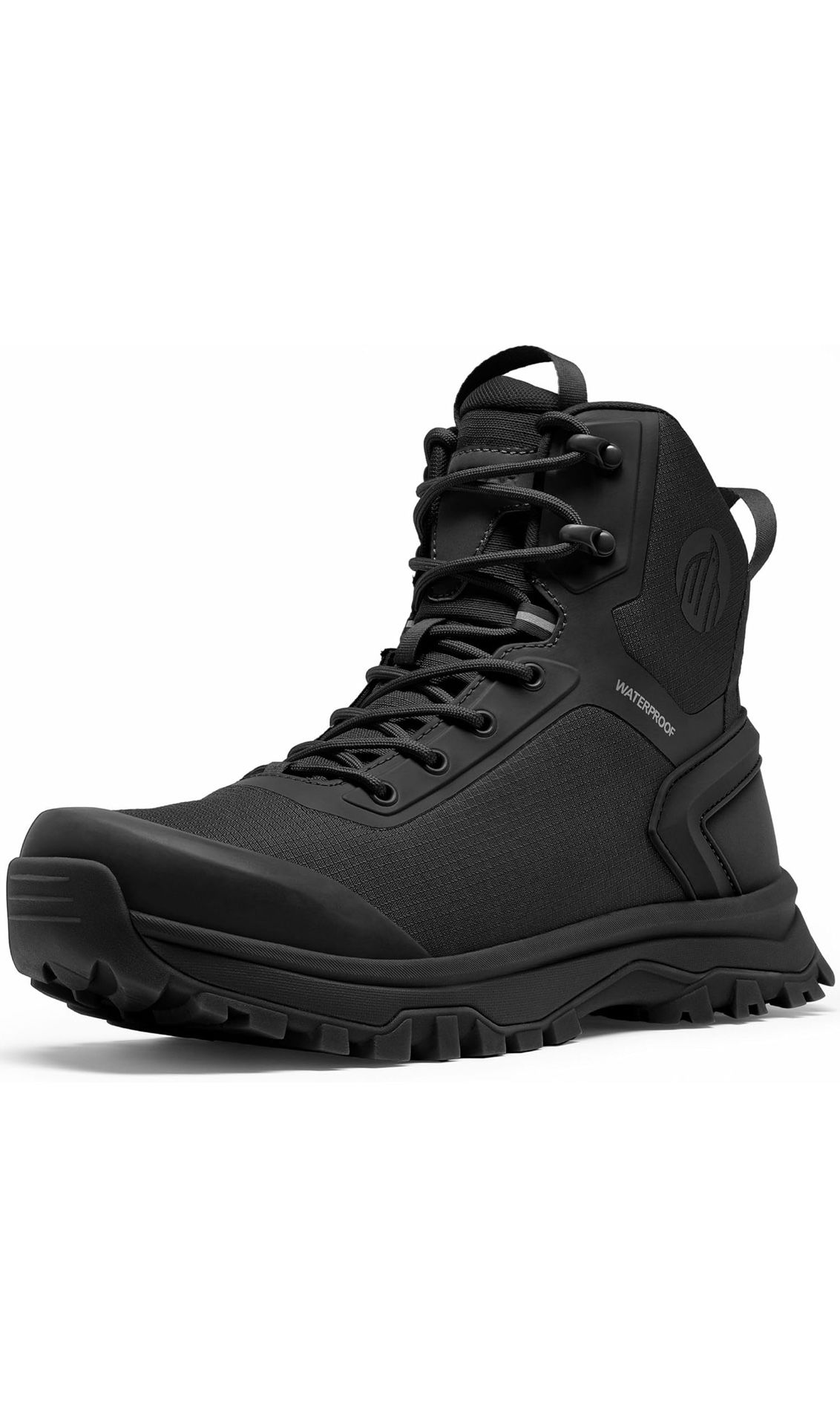New Men’s Size 9.5 Tactical Boots for Men Lightweight Military Combat Boot Side Zipper Motorcycle Hiking Work Boots Waterproof 8 Inches