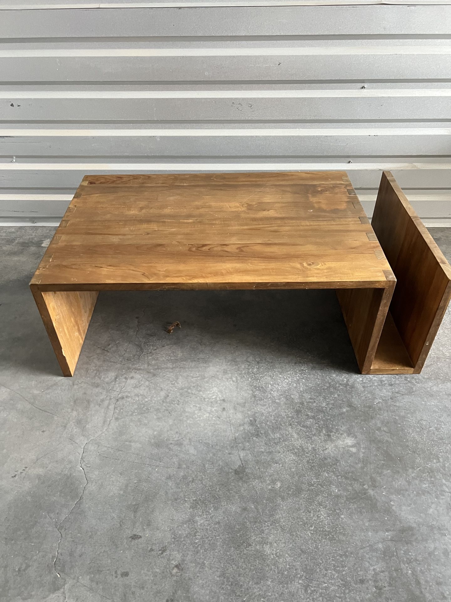 Room & Board Solid Wood Bench / Coffee Table – Handcrafted USA