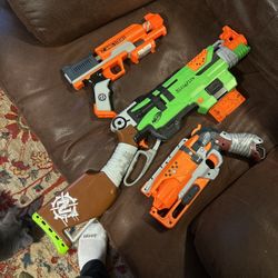 nerf zombie guns set