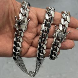 400 grams miami cuban set close links handmade -best quality-