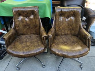 Two swivel chairs