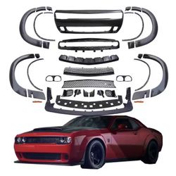 Dodge Challenger, Widebody Kit Complete Fit Any Challenger 2015 2016 2017 2018 2019 2020 2021, 2022, 2023 New 