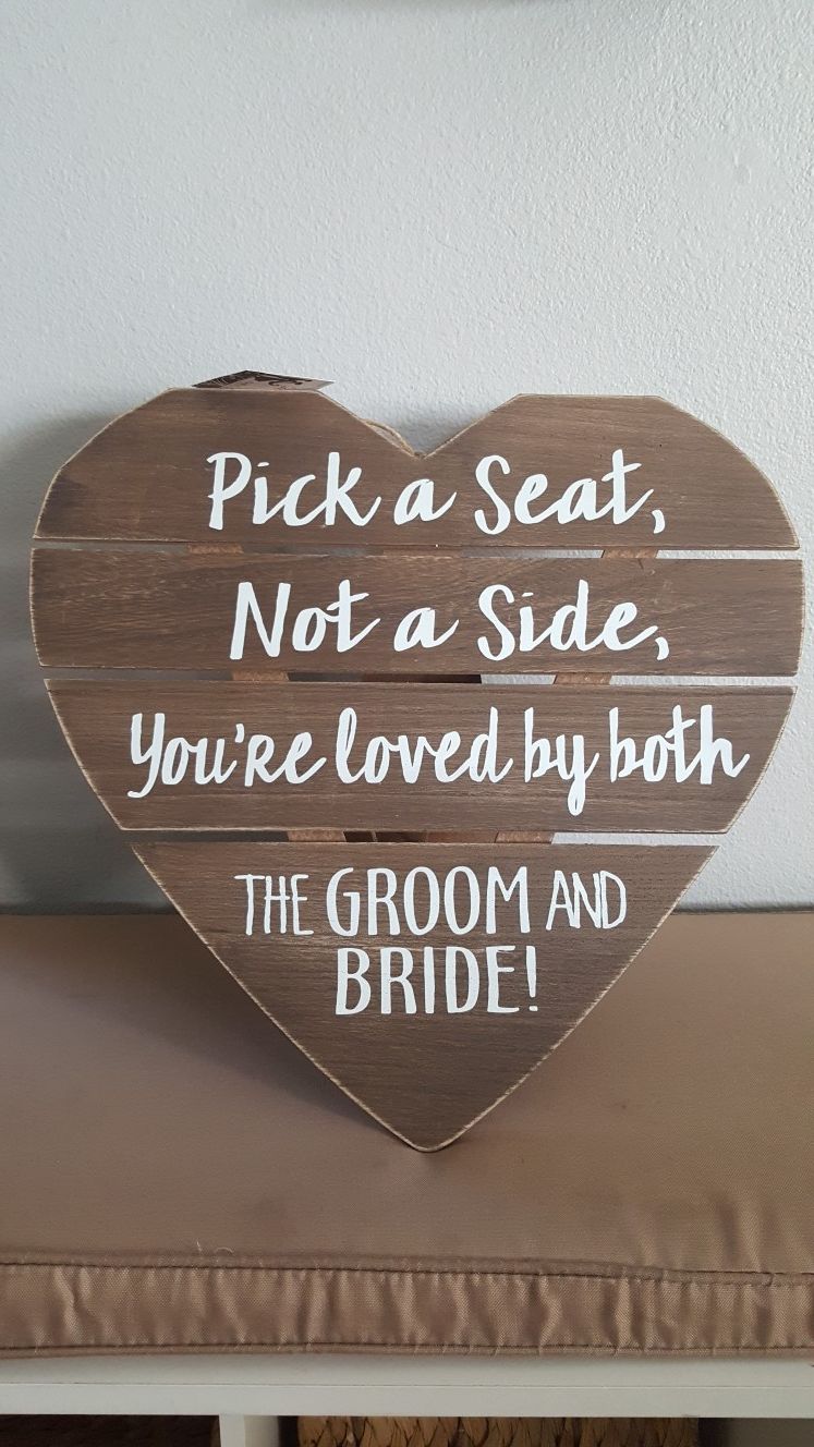 Wedding wood heart